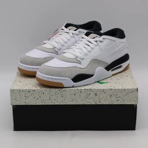Men's Nike Air Jordan 4 RM Shoes - White Black Gum FQ7939 110